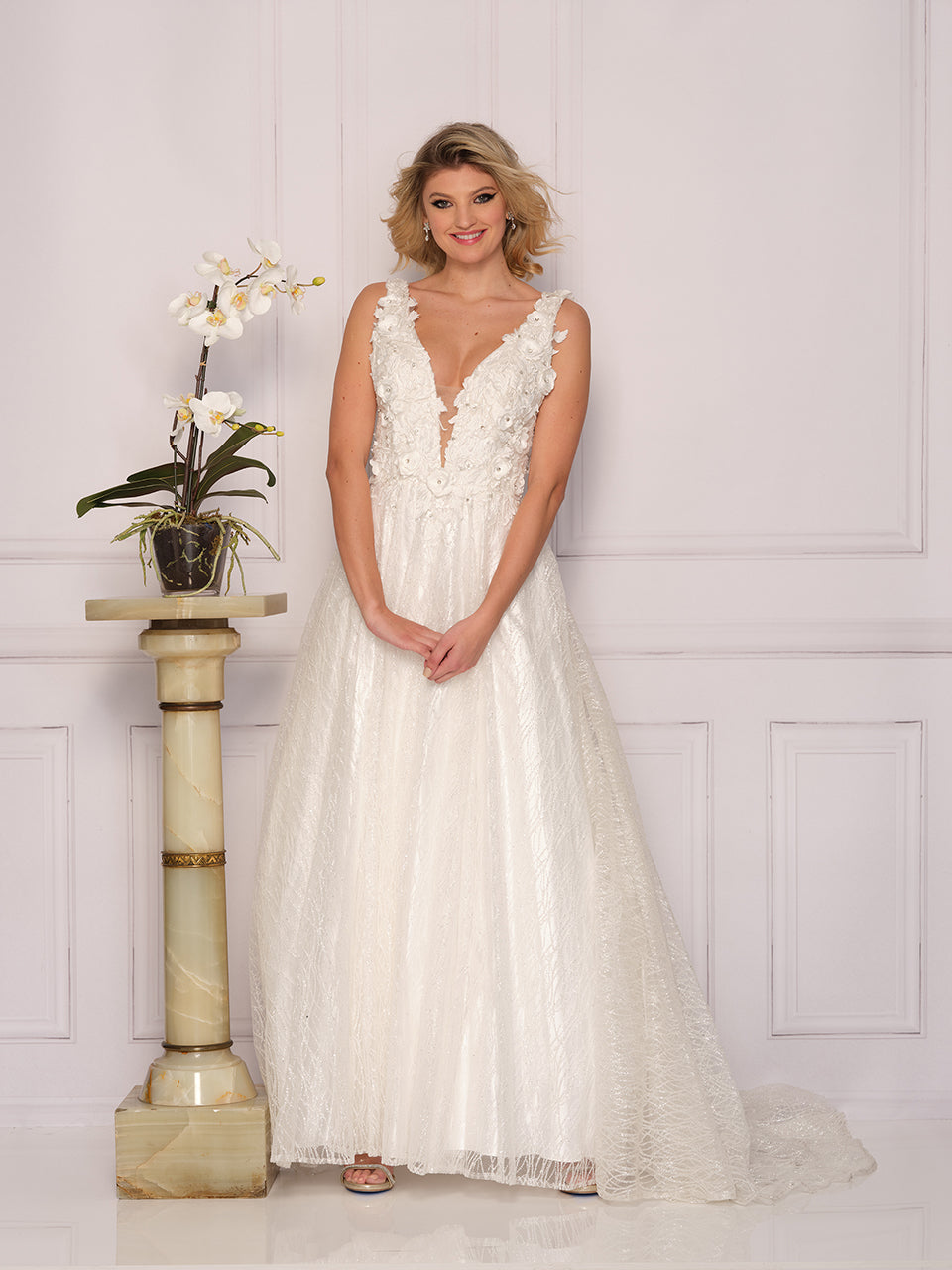 3D GLITTER TULLE BALLGOWN PLUS SIZE