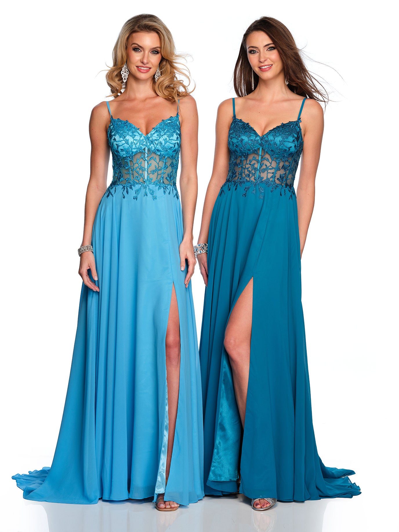 ILLUSION BODICE CHIFFON WEDDING DRESS PLUS SIZE