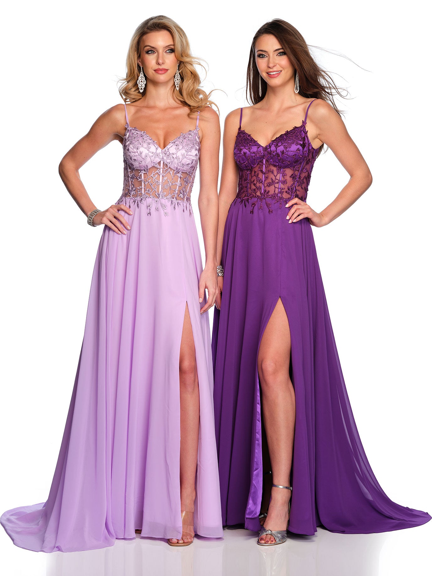 ILLUSION BODICE CHIFFON WEDDING DRESS PLUS SIZE