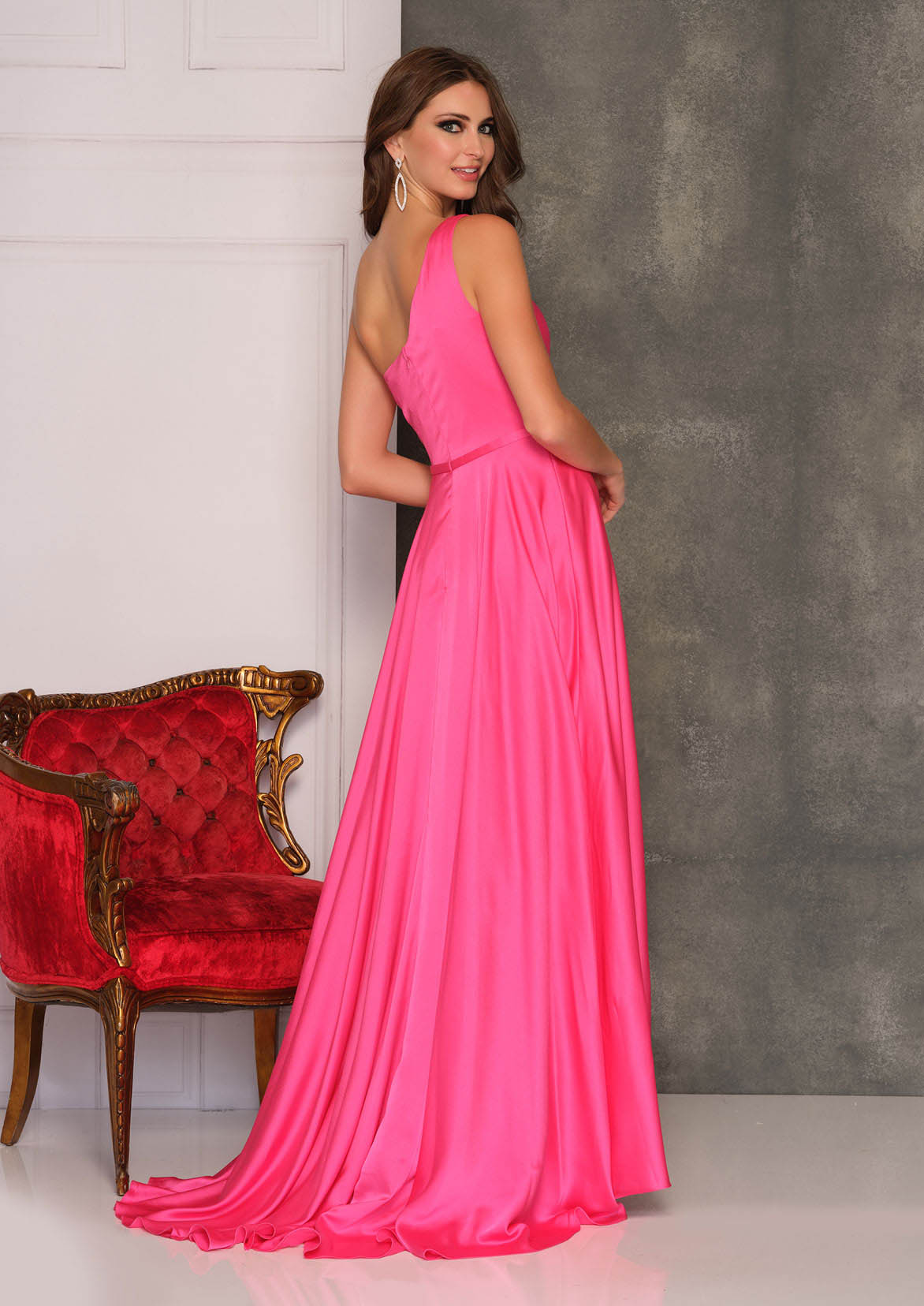 ONE SHOULDER GRECIAN GOWN