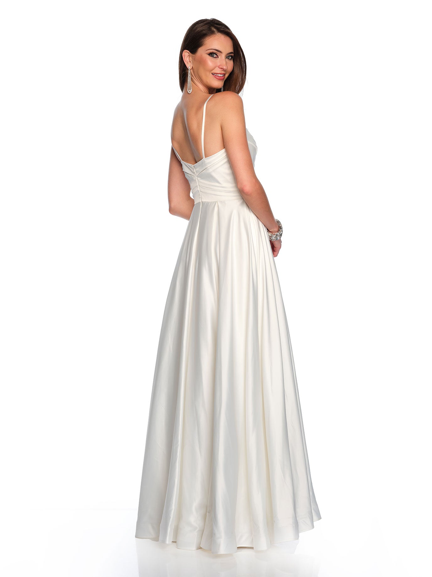 SPAGHETTI STRAP A-LINE WEDDING DRESS