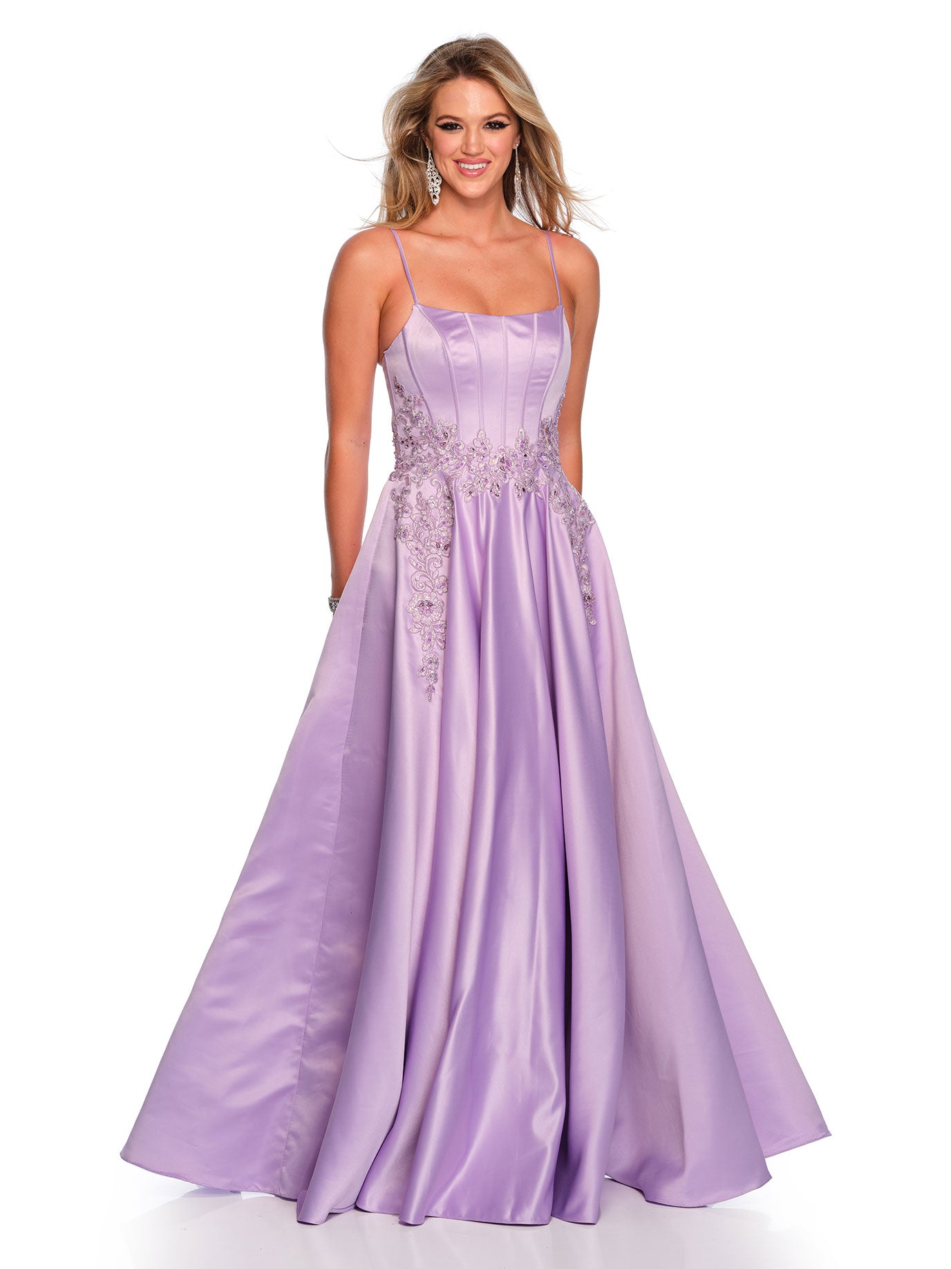 CORSET SATIN BALLGOWN