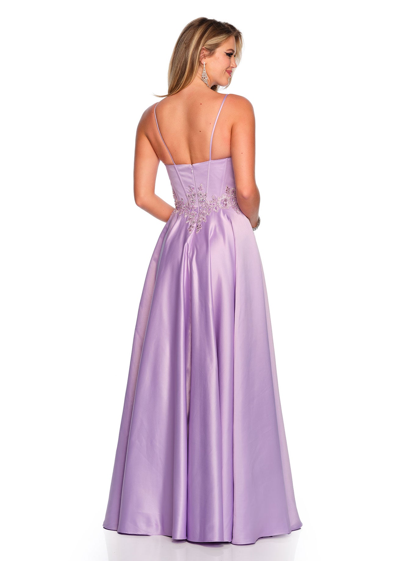 CORSET SATIN BALLGOWN