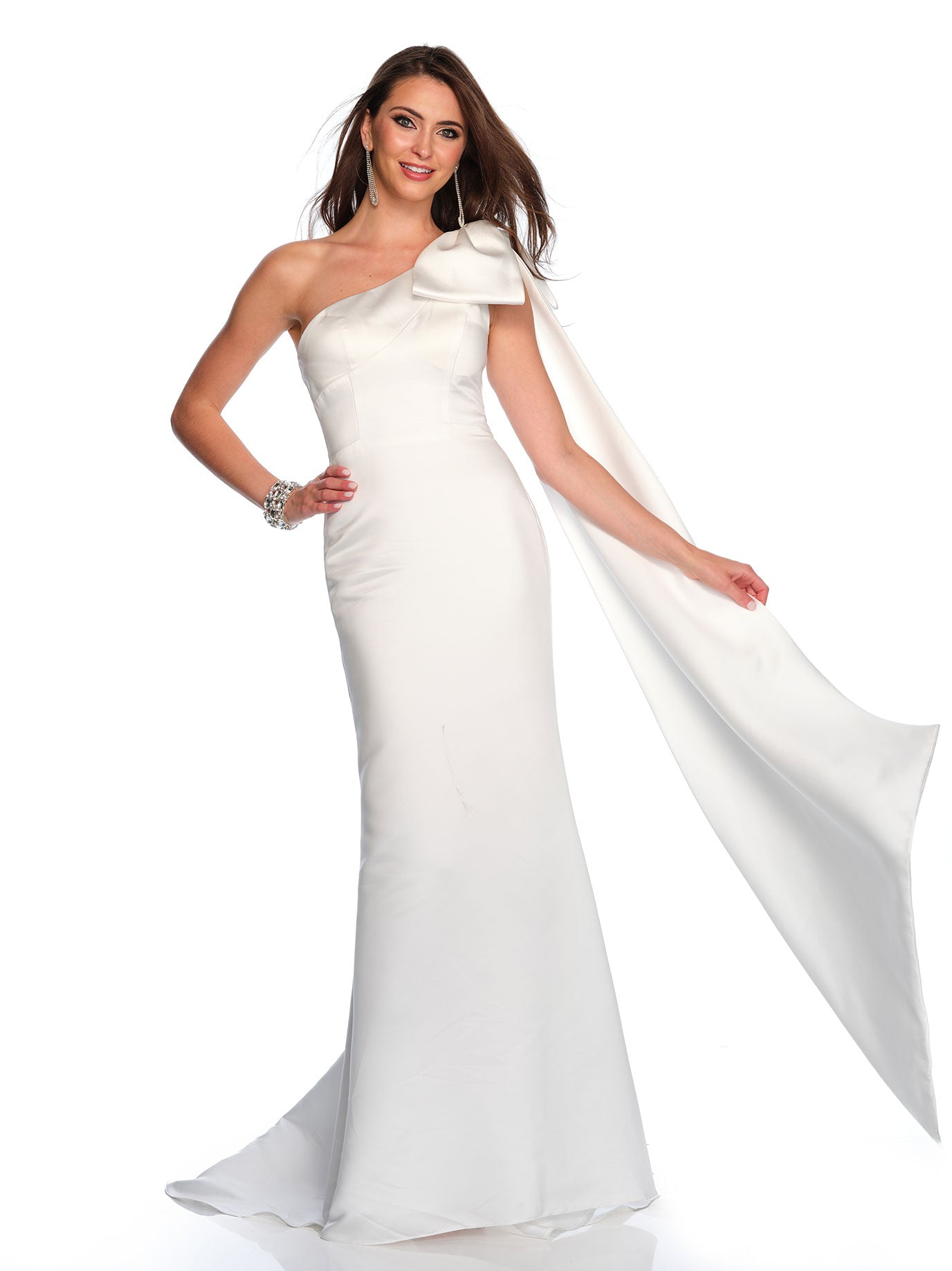 ONE SHOULDER WEDDING DRESS