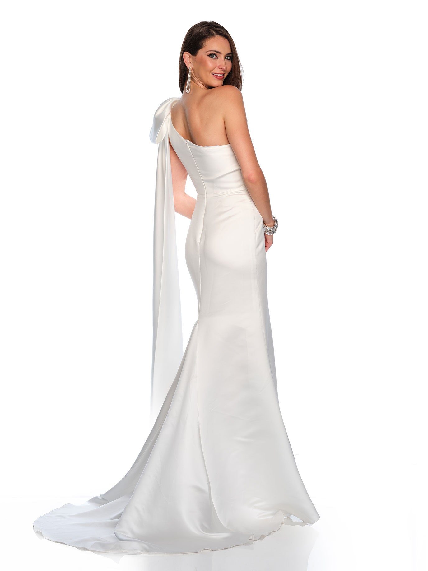 ONE SHOULDER WEDDING DRESS