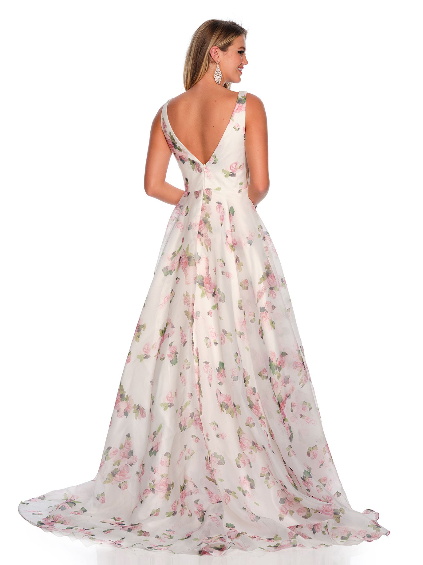 FLORAL ORGANZA BALLGOWN