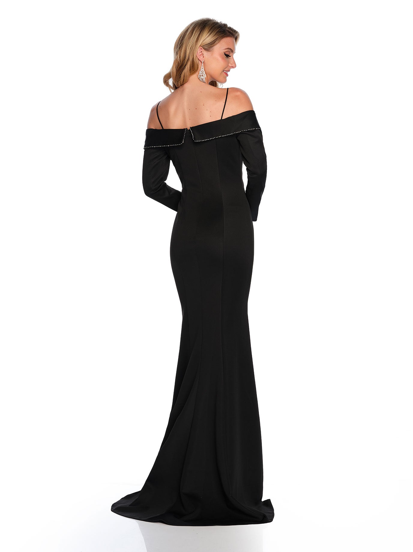 TUXEDO STYLE SCUBA GOWN