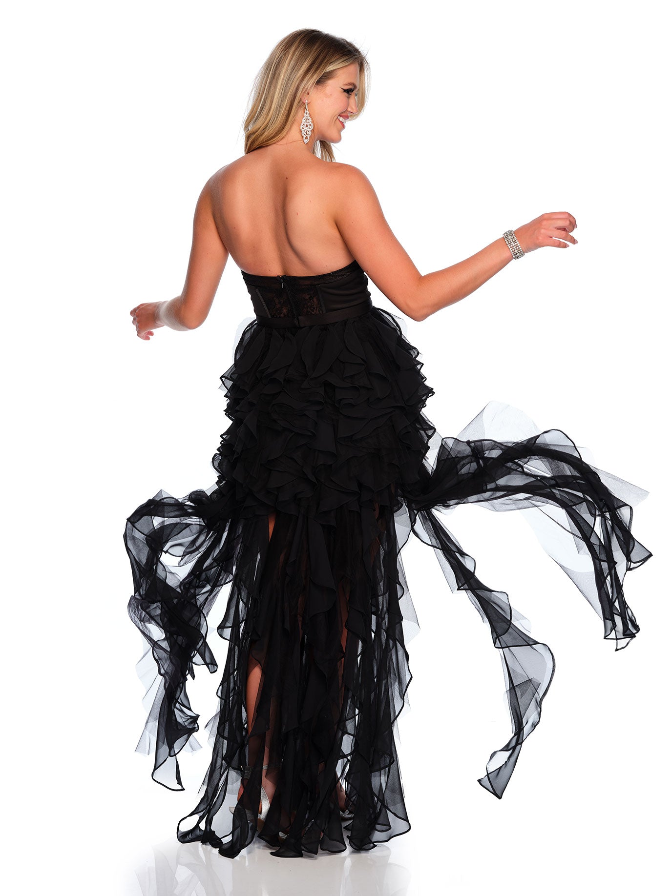 CAR WASH RUFFLE GOWN