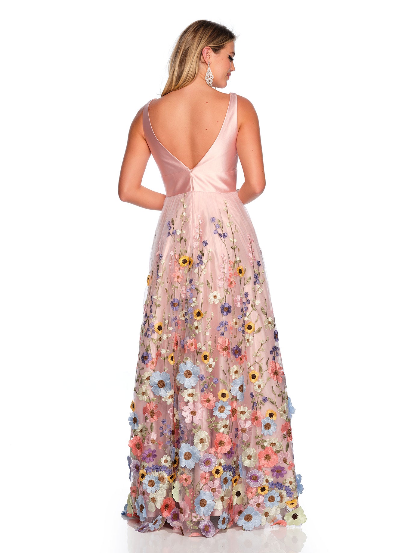 FLORAL EMBROIDERED BALLGOWN