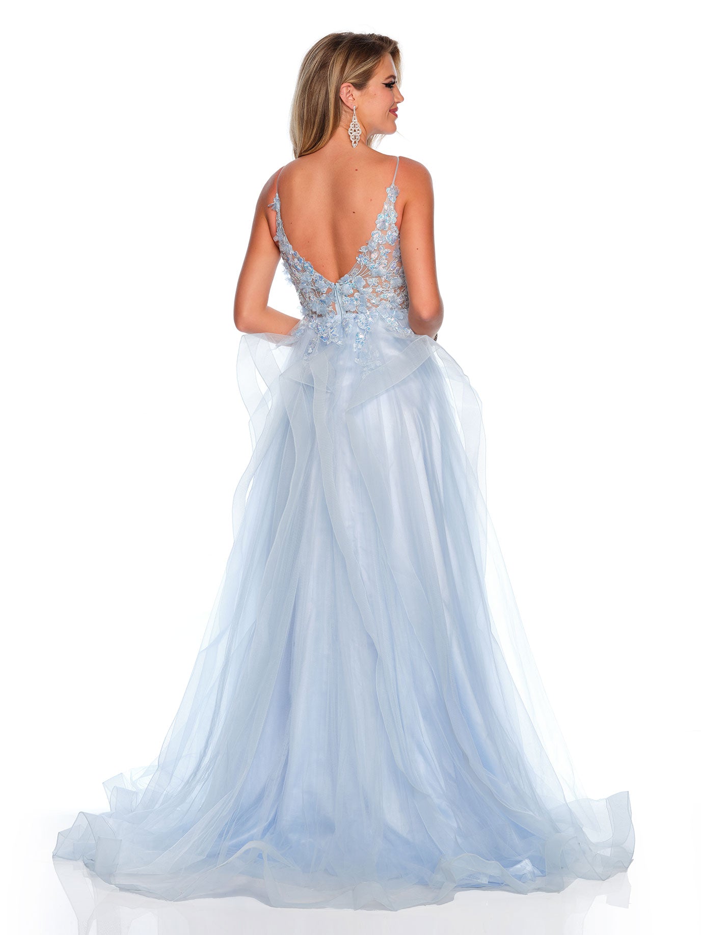 EMBELLISHED TULLE BALLGOWN