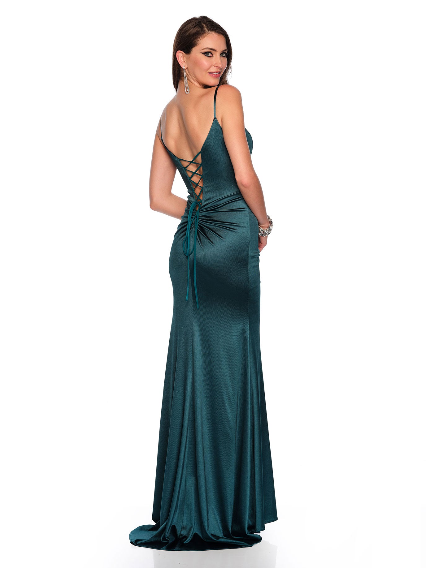 FITTED STRETCH JERSEY GOWN