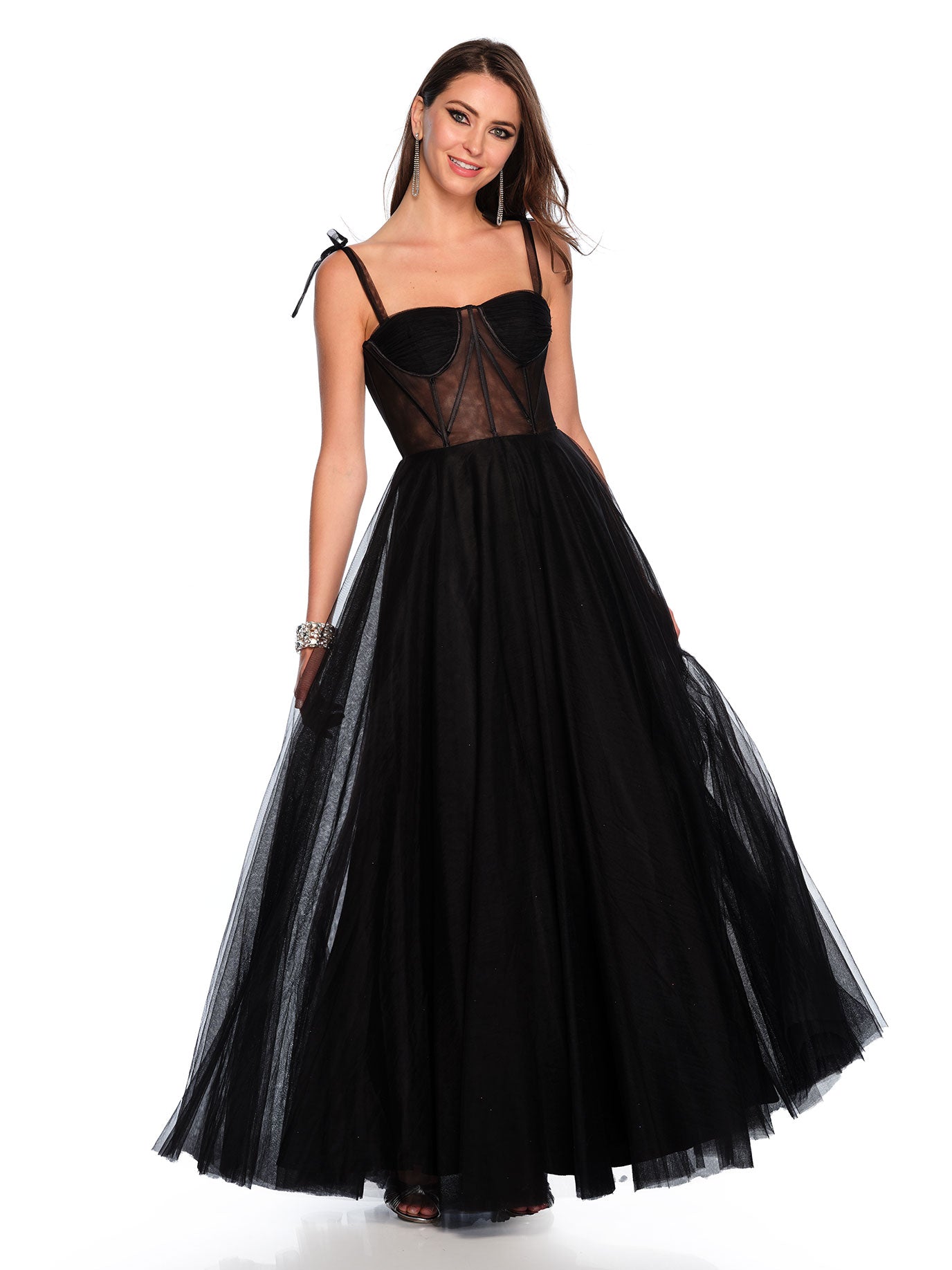 SHEER CORSET PRINCESS BALLGOWN