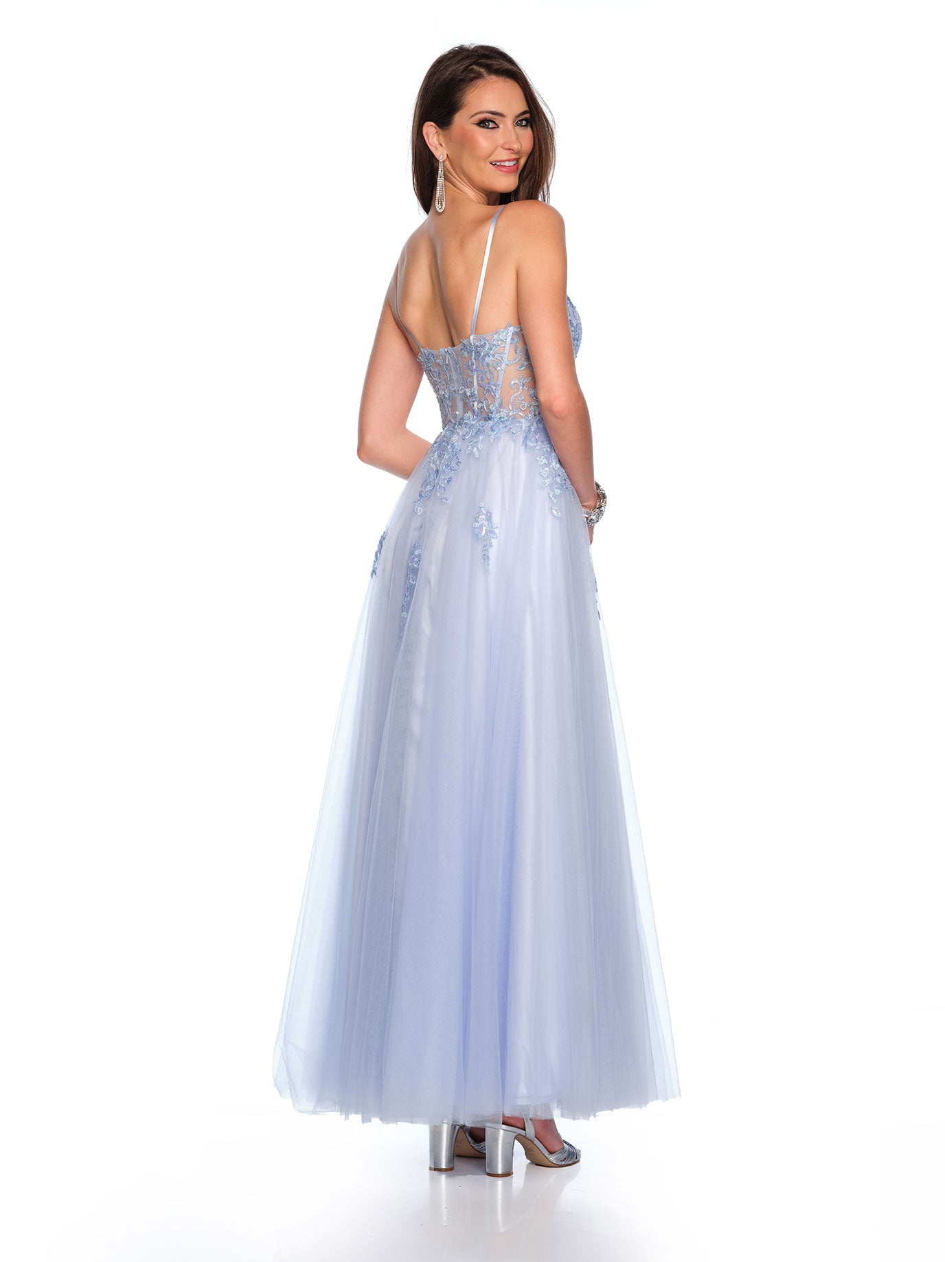 EMBROIDERED TULLE BALLGOWN