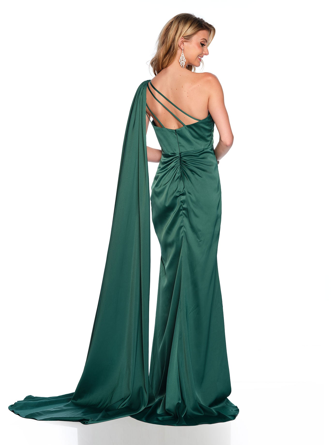 ONE SHOULDER DRAPED GOWN