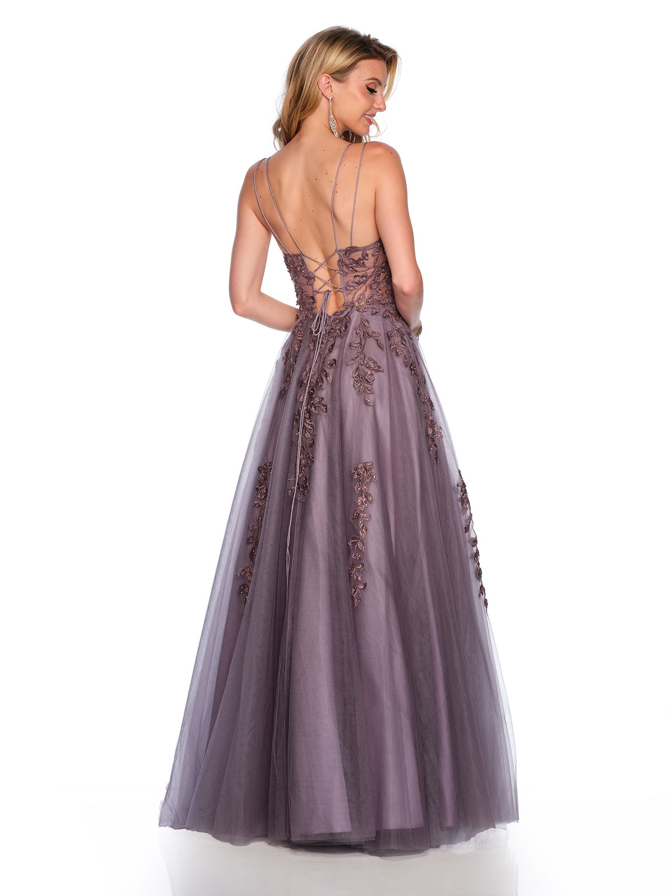 EMBROIDERED TULLE BALLGOWN