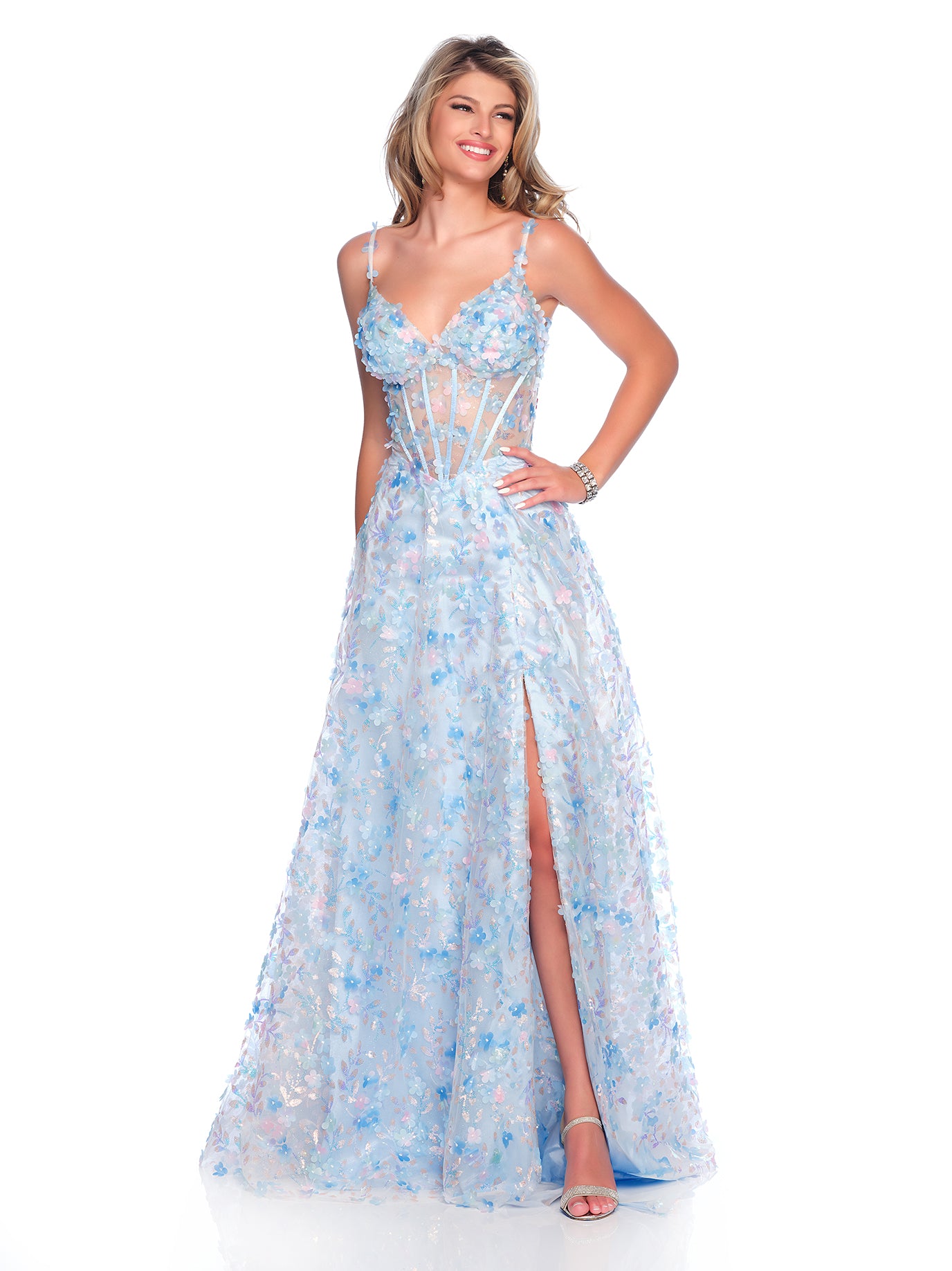 white christmas dresses Dave & Johnny Prom Dress 12017