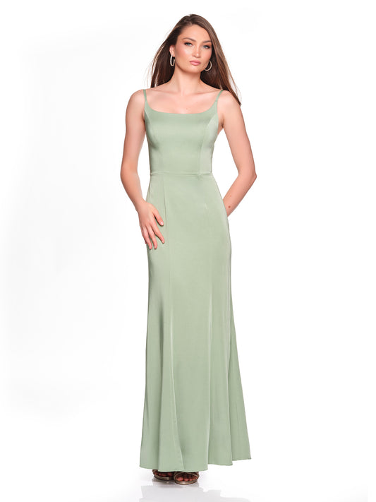 OPEN BACK CUTOUT FITTED JERSEY GOWN