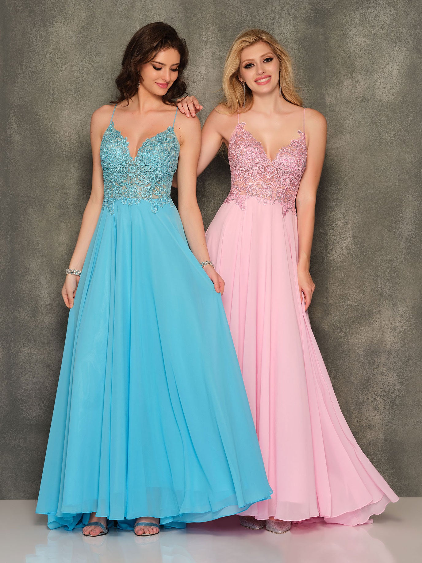 FLOWY CHIFFON GOWN