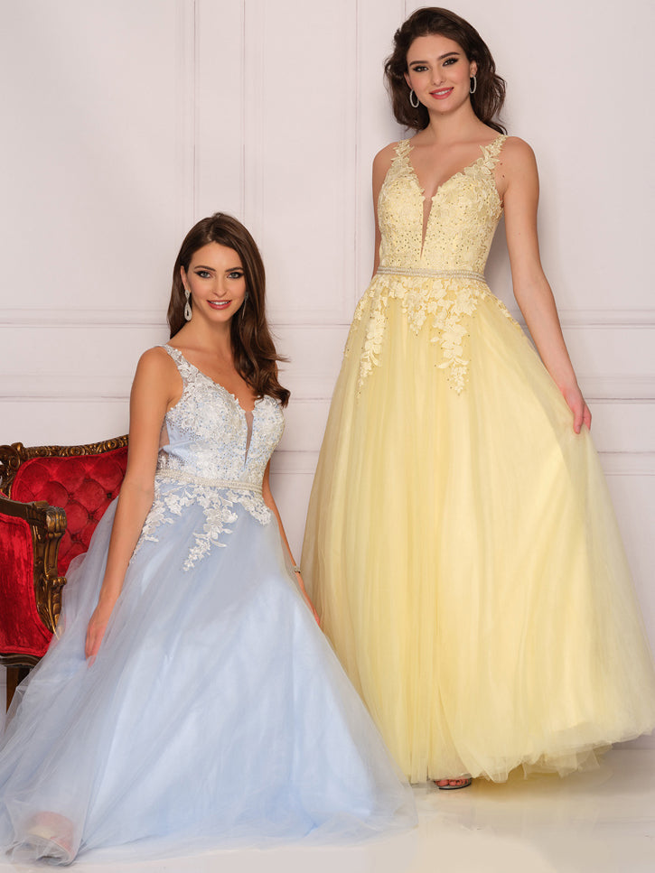 EMBROIDERED TULLE WEDDING DRESS