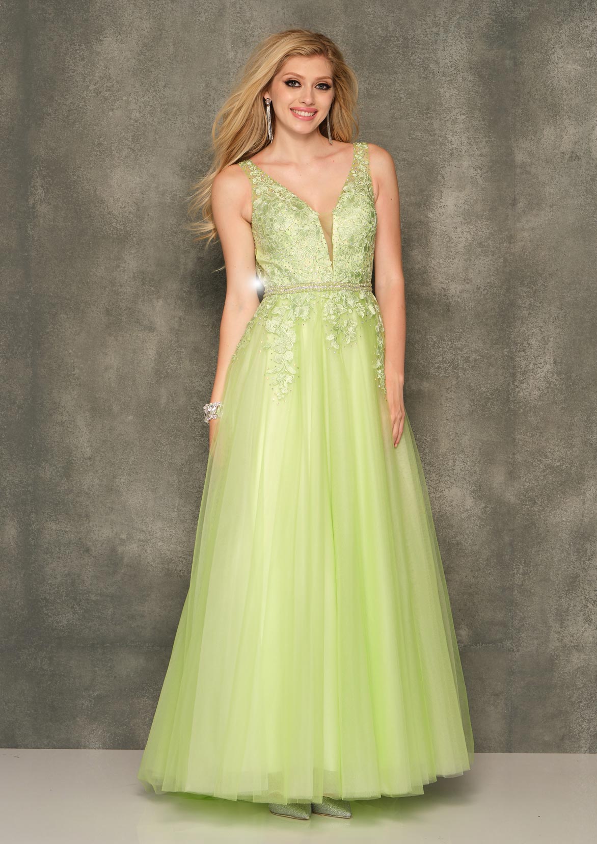 EMBROIDERED TULLE WEDDING DRESS