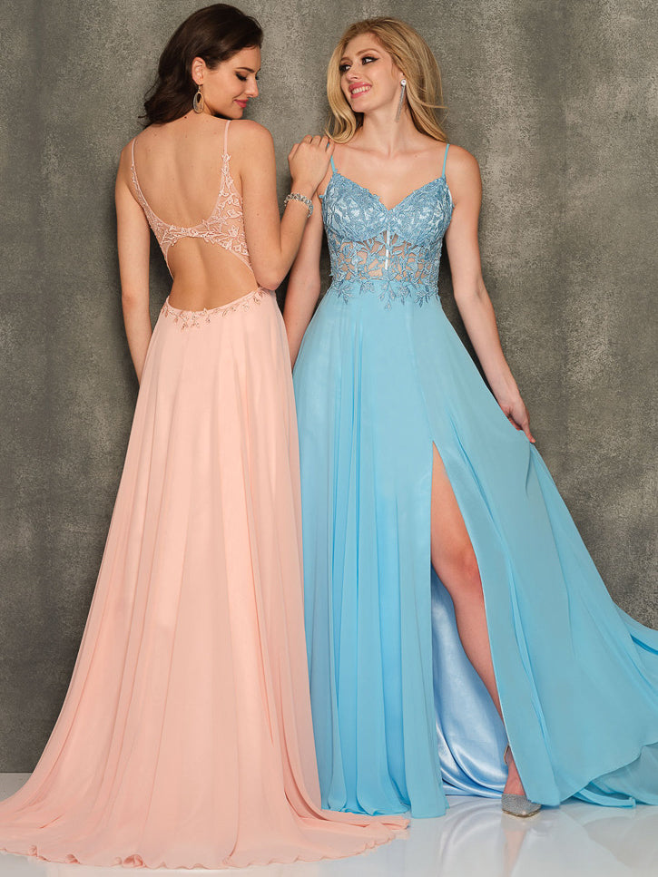 ILLUSION BODICE CHIFFON WEDDING DRESS PLUS SIZE