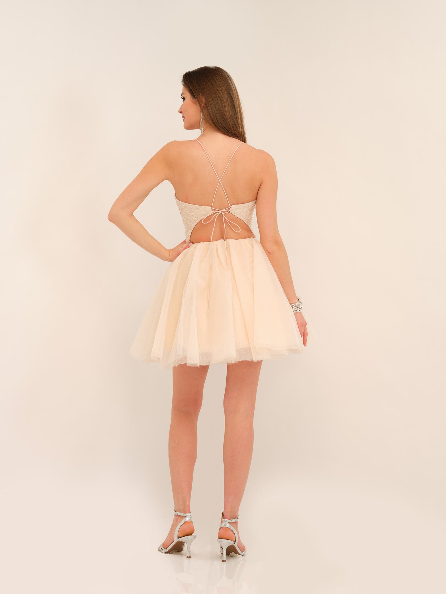 SWEETHEART BOW SHORT A-LINE DRESS