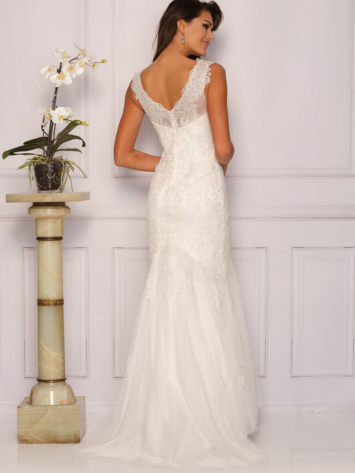 SWEETHEART LACE STRAP MERMAID WEDDING GOWN