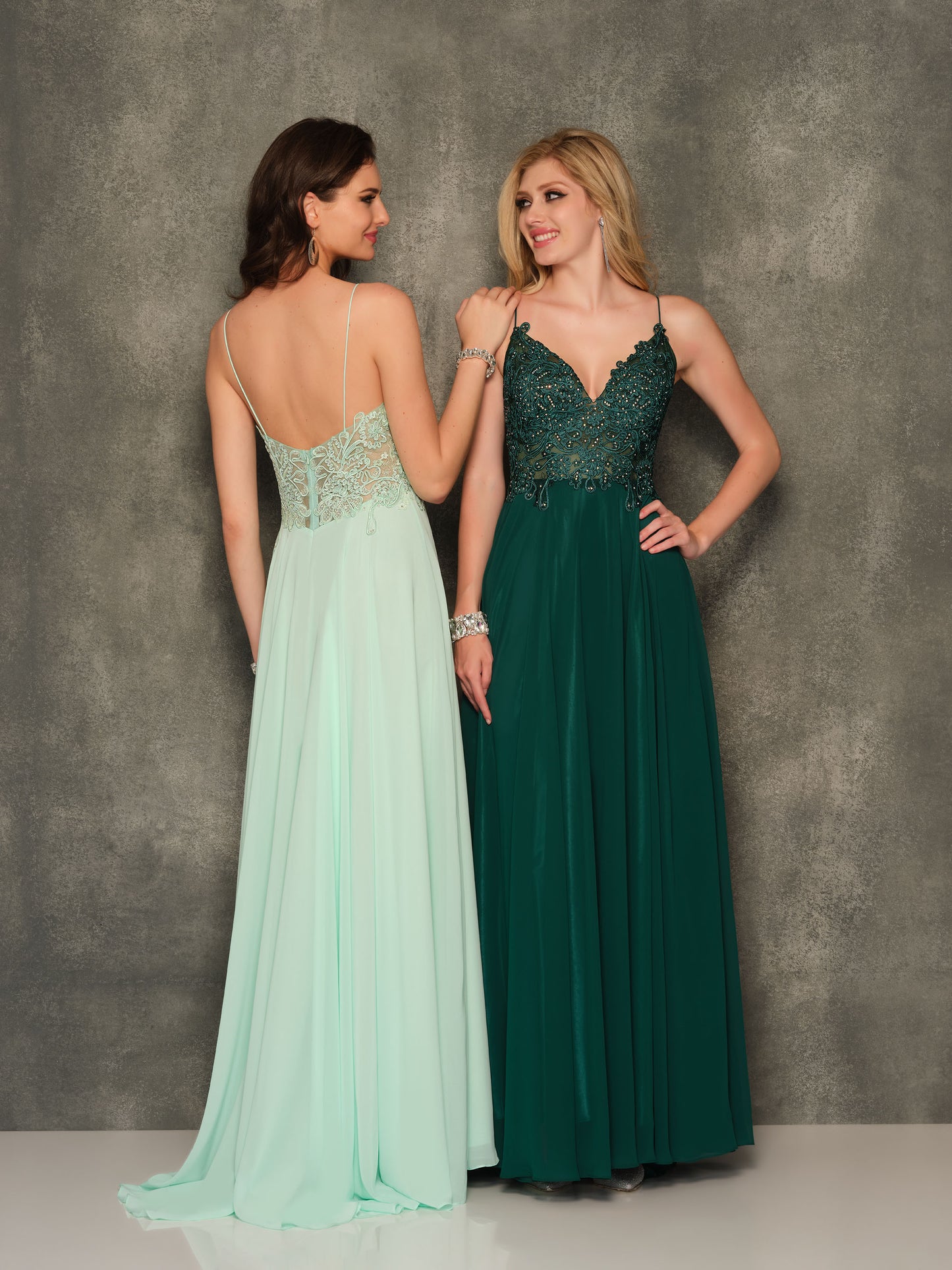 FLOWY CHIFFON GOWN