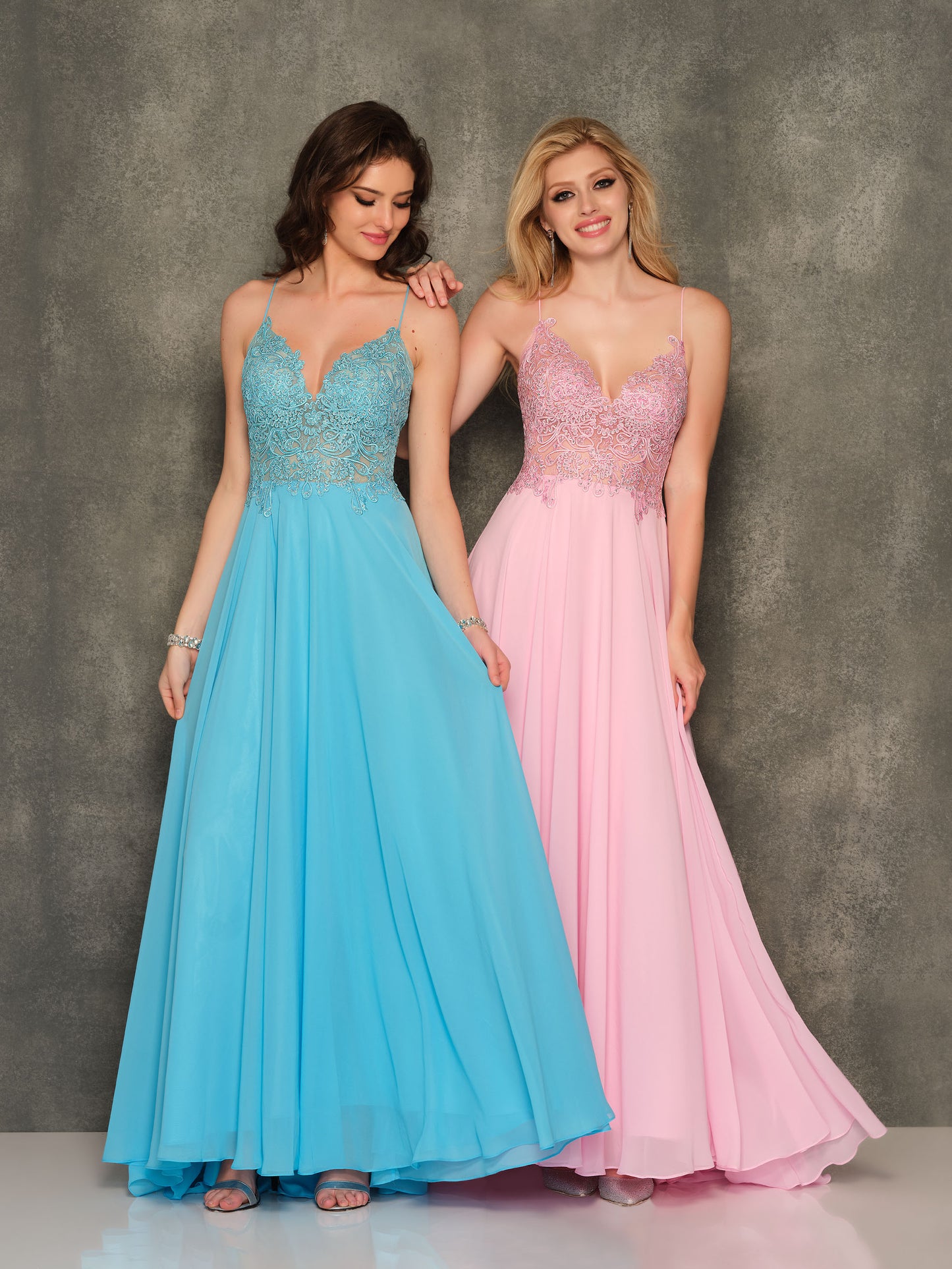 FLOWY CHIFFON GOWN