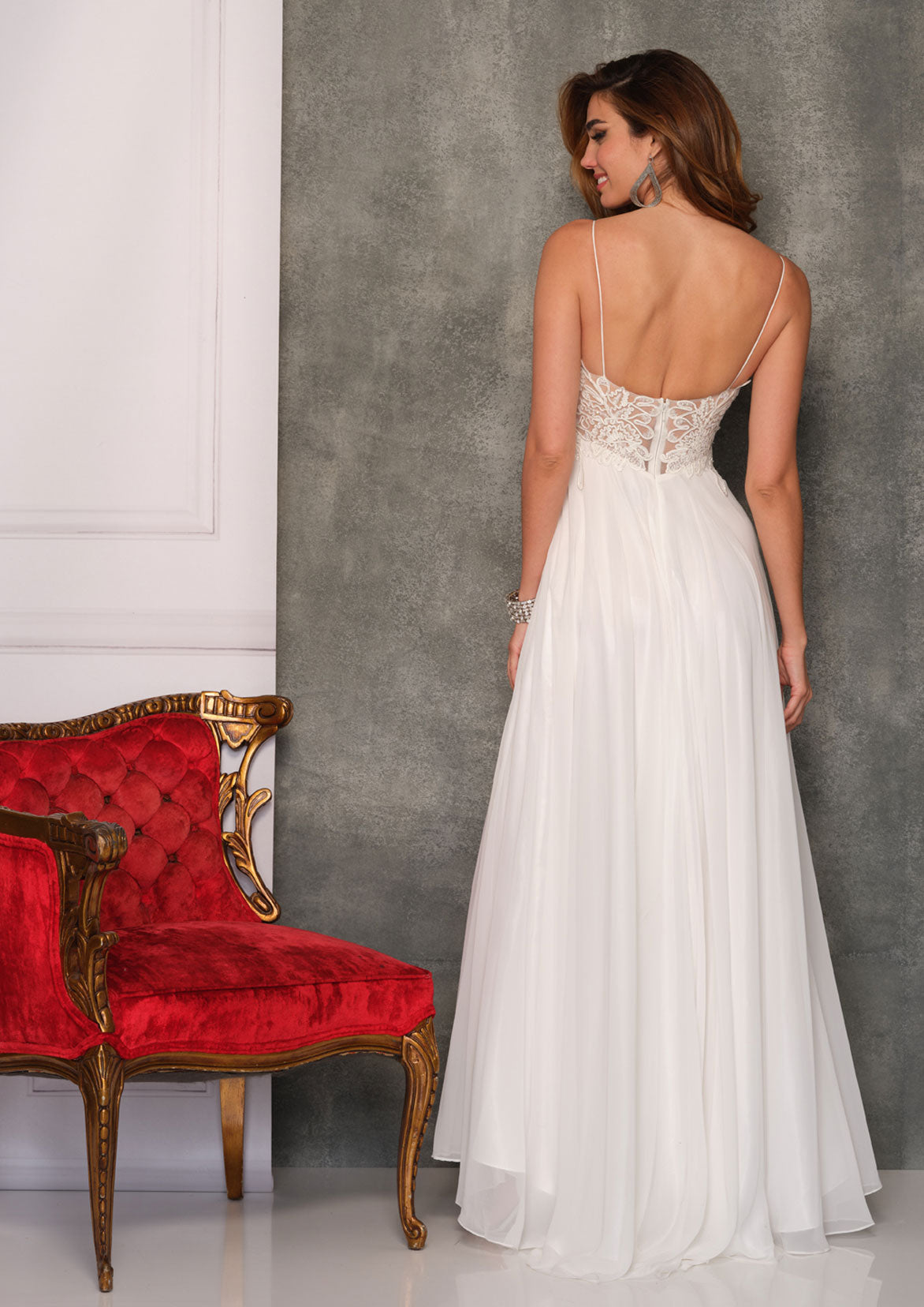 FLOWY CHIFFON GOWN