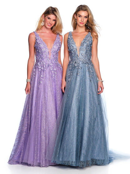 3D GLITTER TULLE BALLGOWN PLUS SIZE