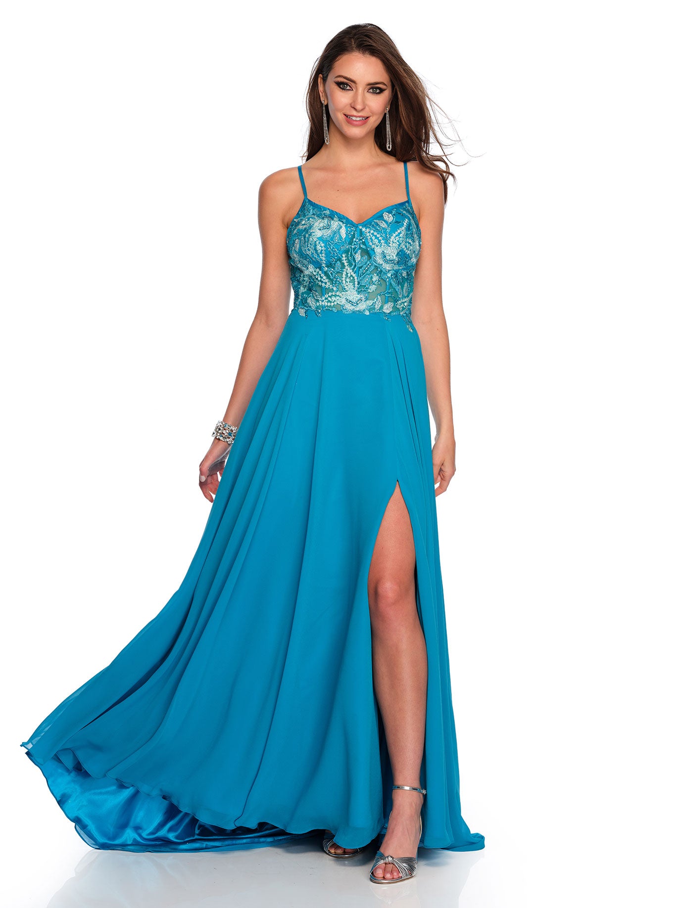 Dave Johnny Prom Dresses Aqua