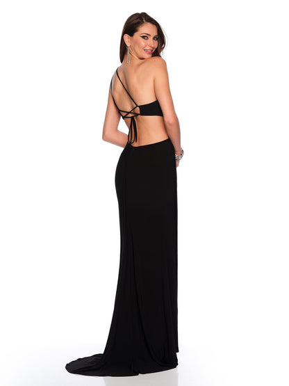 CUT OUT JERSEY GOWN