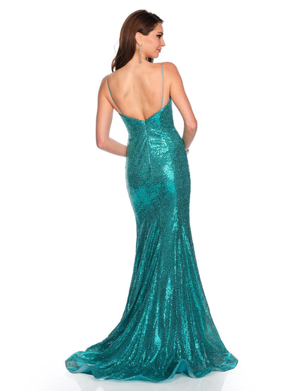 FULLY SEQUINED TRUMPET GOWN