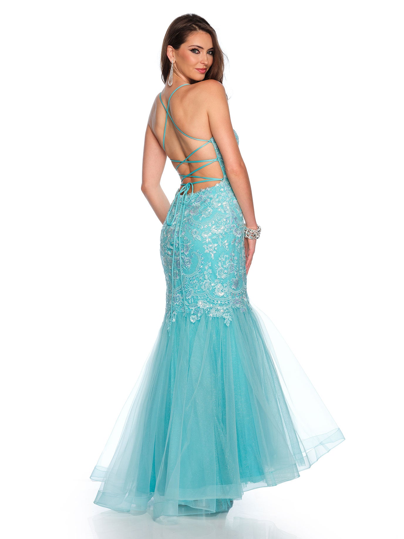 FITTED TULLE MERMAID GOWN