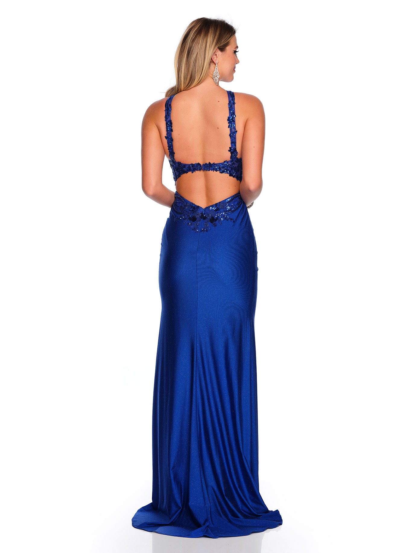 CRISS CROSS FITTED JERSEY GOWN