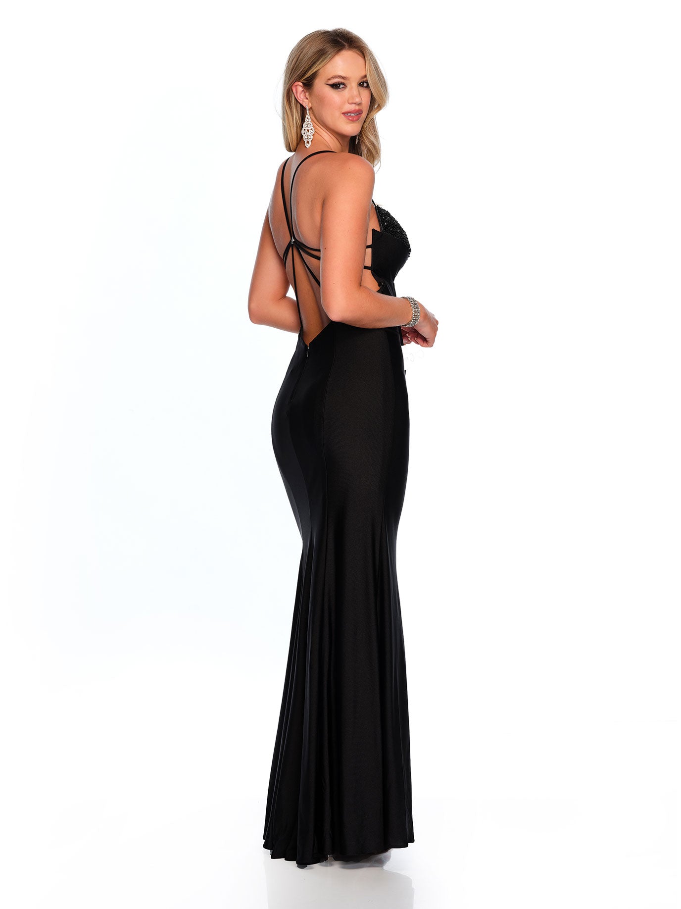 FITTED CUT OUT BODYCON GOWN