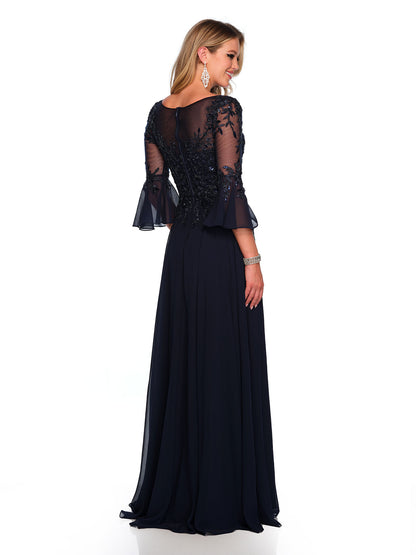 BELL SLEEVE FLOWY GOWN