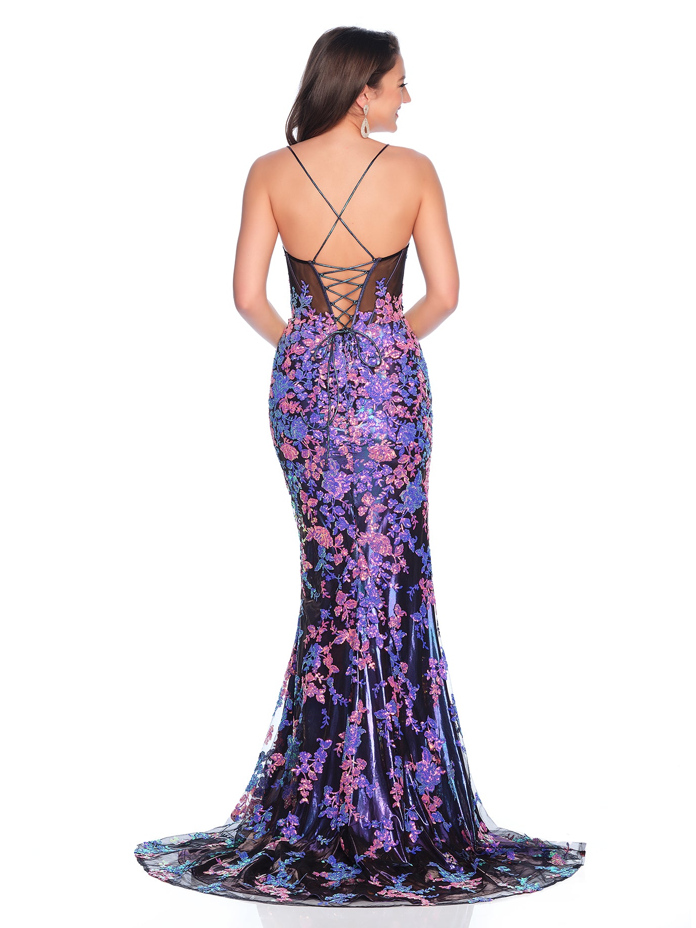 dave and johnny purple dress 80s Dave & Johnny Sequinned Dress/ Vintage Purple Prom Dress with Stat   Fashion and Fables