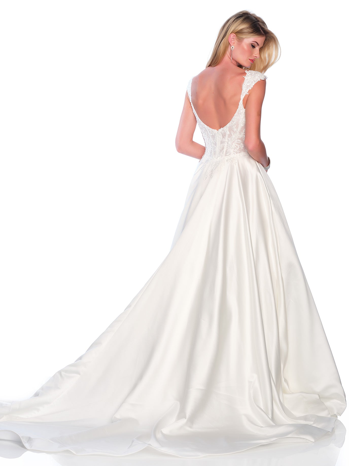 THICK STRAP LACE CORSET WEDDING GOWN – Dave & Johnny