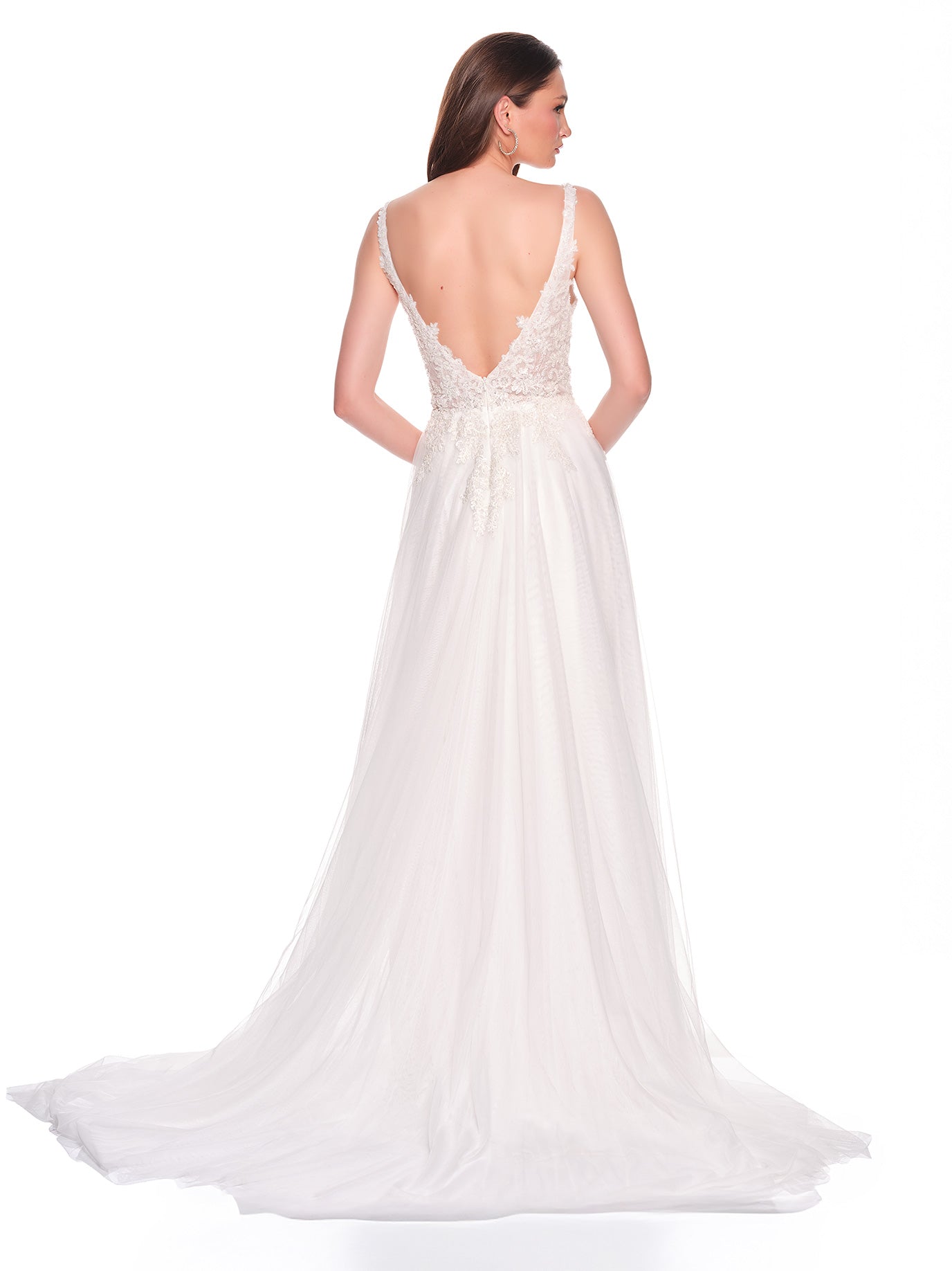 A-LINE BRIDAL GOWN WITH BEADED BODICE