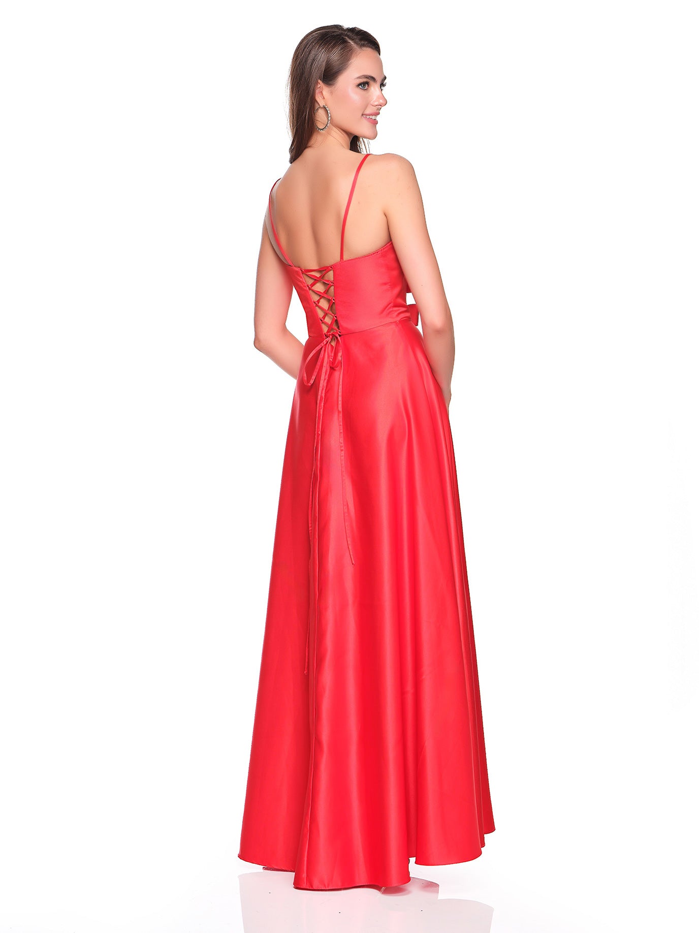 CUT OUT BOW DETAIL ALINE DRESS