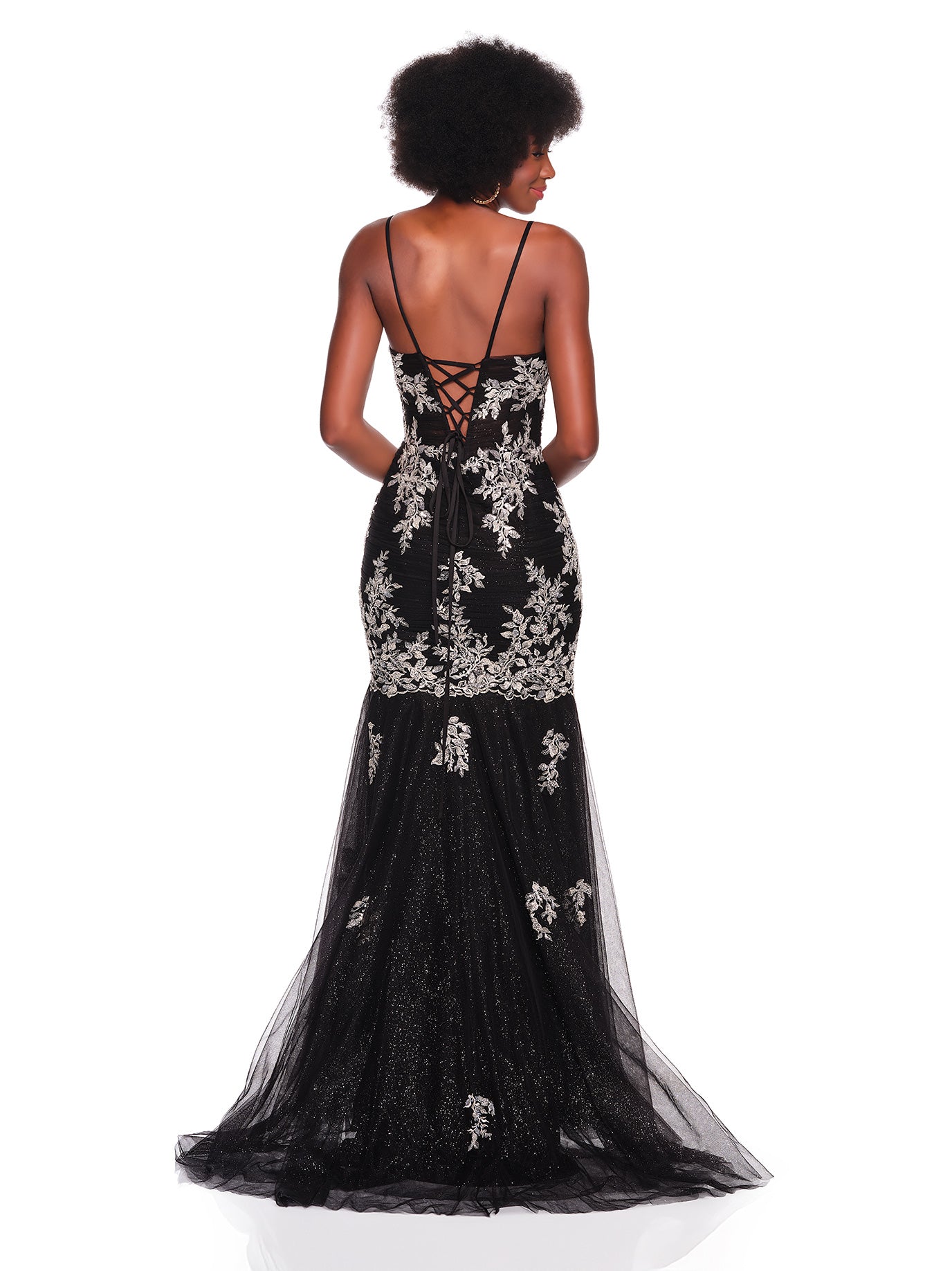 MERMAID DRESS WITH EMBROIDERY DETAIL