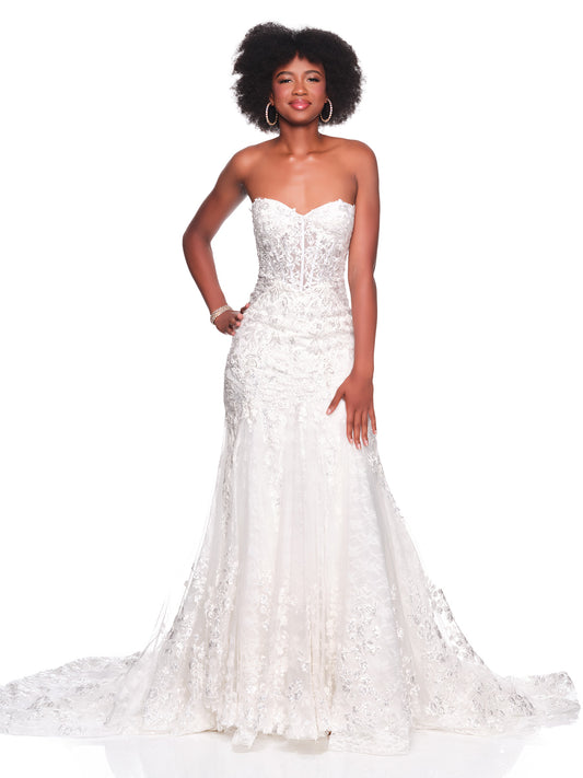 EMBROIDERED MERMAID BRIDAL GOWN