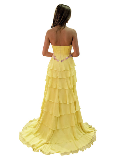 VIRAL TIKTOK SOFT TIERED 3D MOTIF DRESS