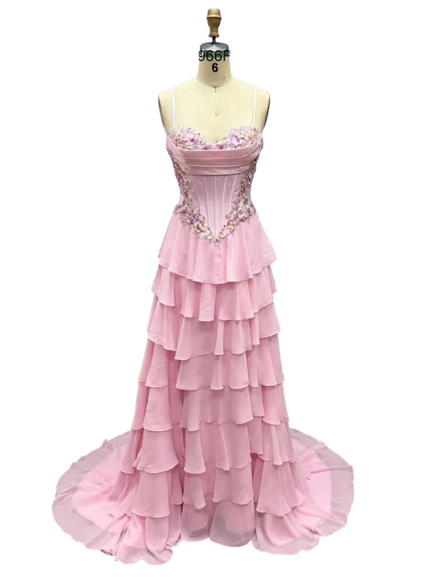 tiktok prom dress VIRAL TIKTOK SOFT TIERED 3D MOTIF DRESS – Dave & Johnny