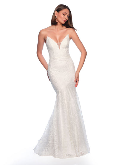 SPAGHETTI STRAP MERMAID WEDDING DRESS