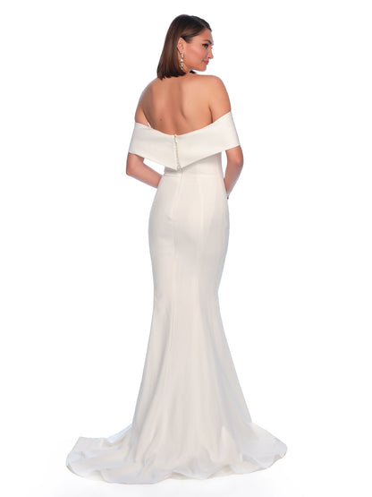 FITTED OFF THE SHOULDER WEDDING DRESS