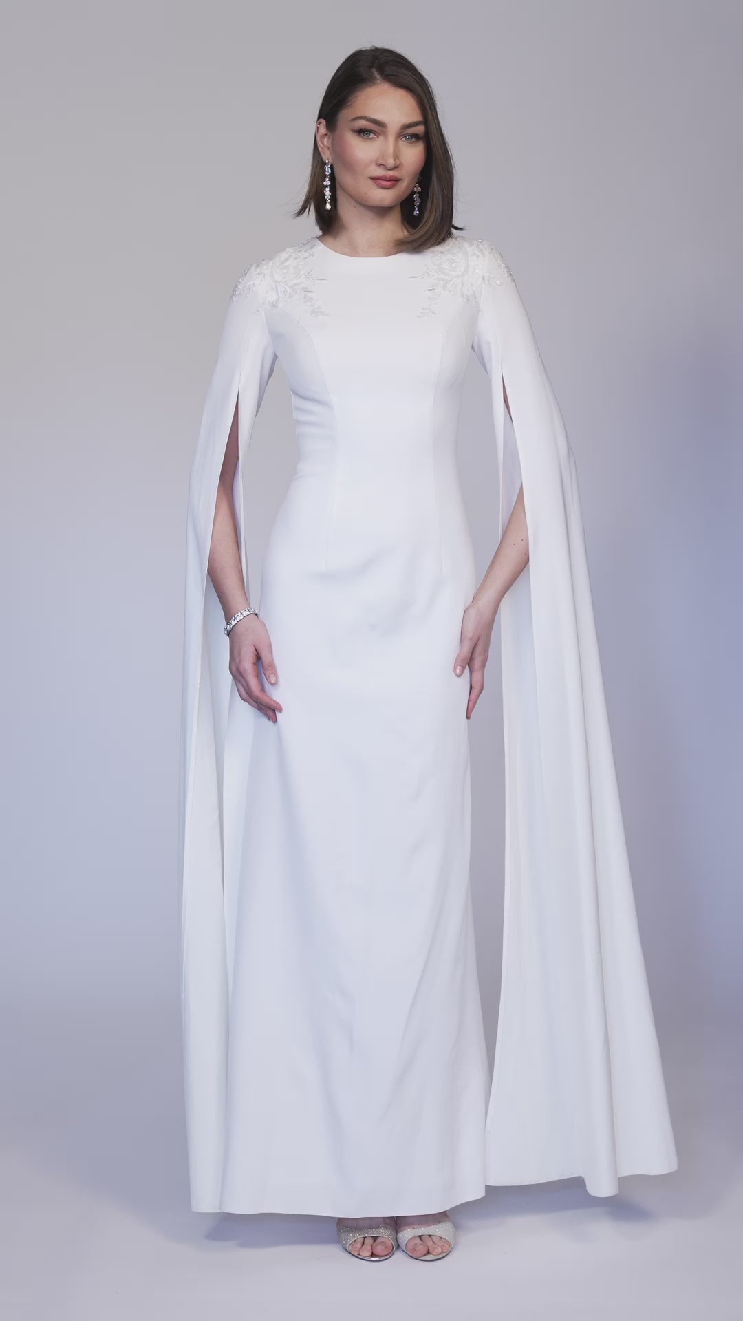 FITTED LONG SLEEVE WEDDING DRESS – Dave & Johnny