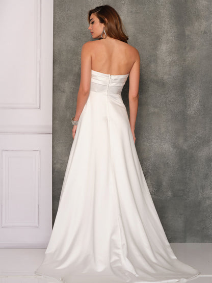 STRAPLESS A-LINE WEDDING GOWN
